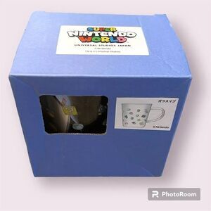 SUPER NINTENDO WORLD Universal Studios Japan Glass Mug *NEW*